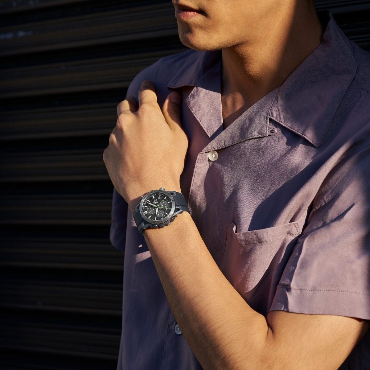 Reloj CASIO EDIFICE Solar Suspension EQS-960PB-1AVCR negro
