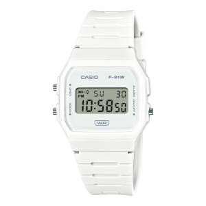 Reloj CASIO blanco F-91WB-7ACF de bio-resina