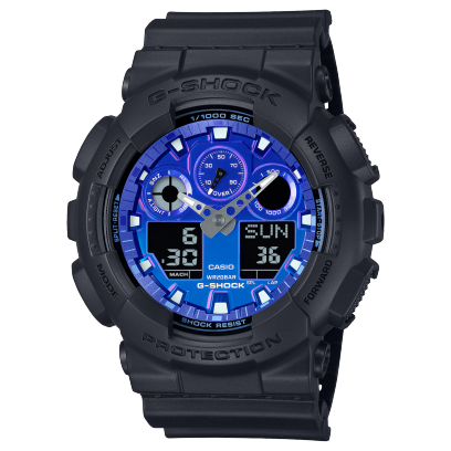 Reloj G-SHOCK CASIO The Flame Inside GA-100FL-1A azul