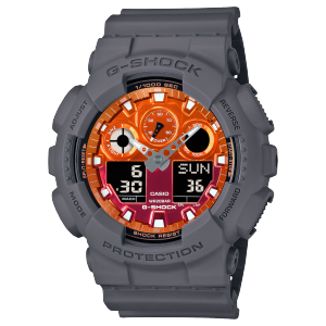 Reloj G-SHOCK CASIO The Flame Inside GA-100FL-8A naranja