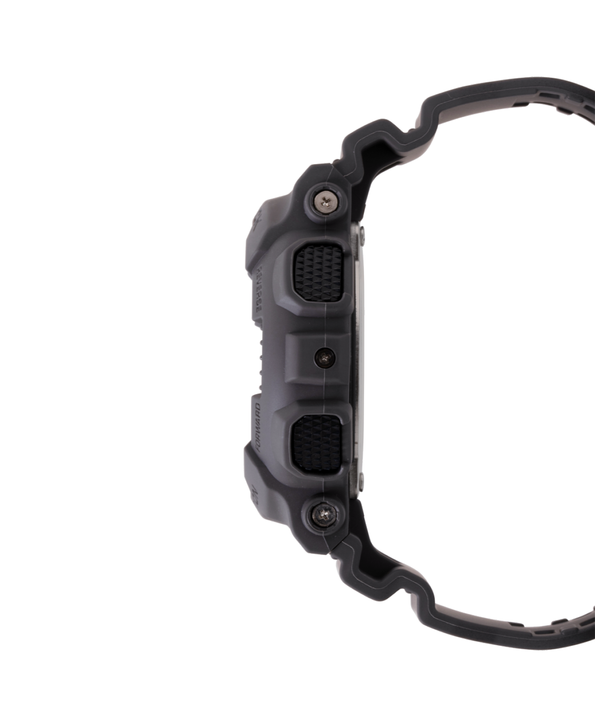 vista lateral del Reloj G-SHOCK CASIO The Flame Inside GA-100FL-8A naranja