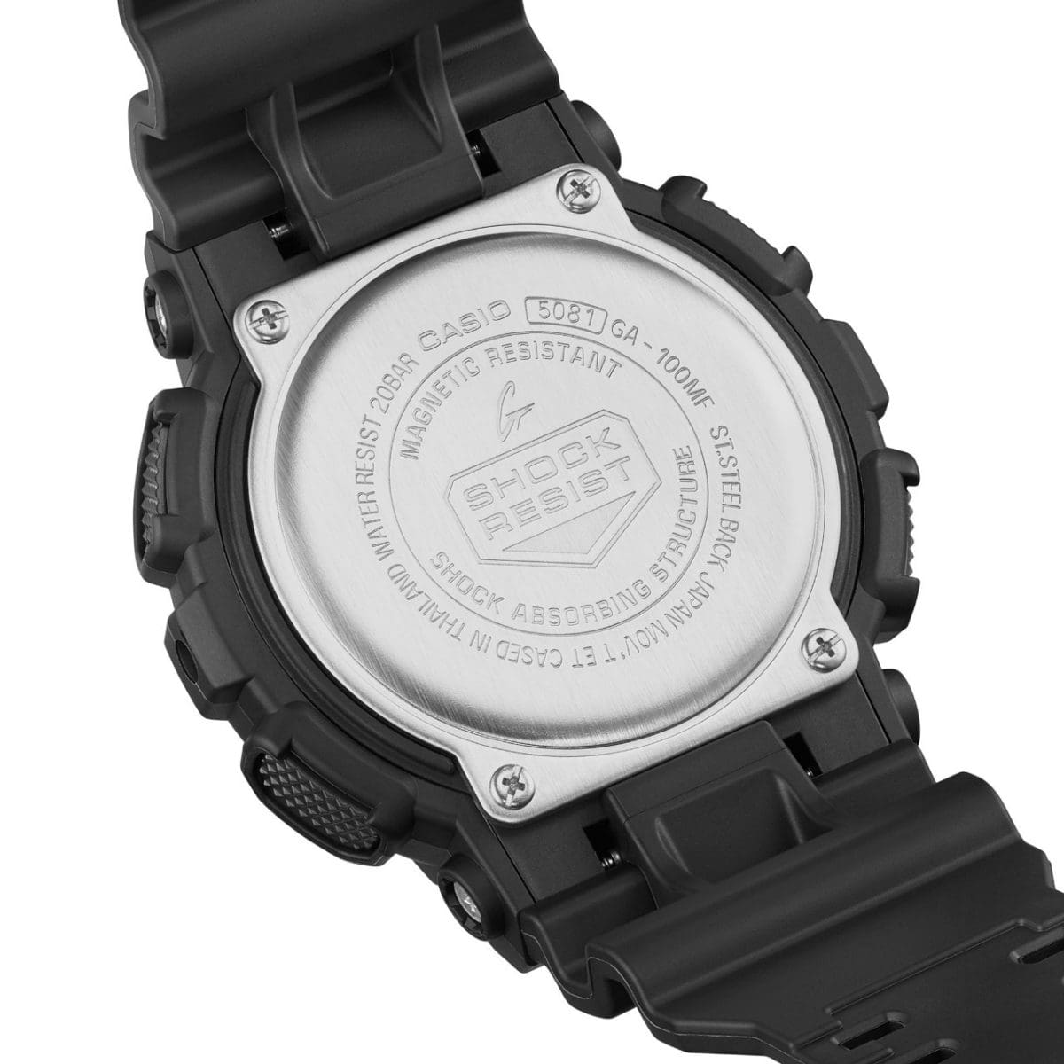 CONTRAGRABADO Reloj CASIO G-SHOCK MULTI FLUORESCENT NEGRO GA-100MF-1A