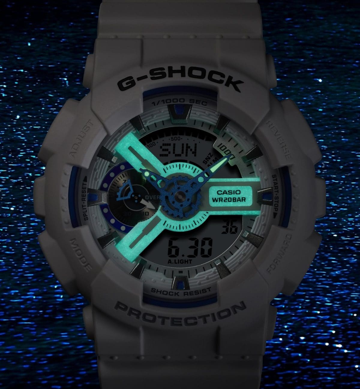 Esfera fosforescente  G-SHOCK CASIO GA-110HDS-7A