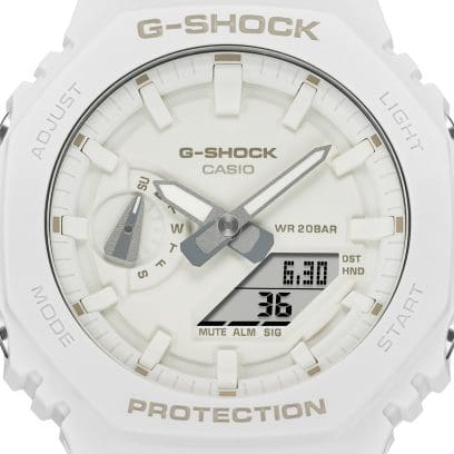 Reloj CASIO G-SHOCK One-Tone Gradation blanco GA-2100-7A7