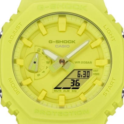 Reloj CASIO G-SHOCK One-Tone Gradation amarillo GA-2100-9A9