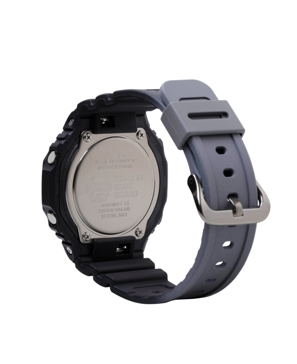 vista trasera del Reloj G-SHOCK CASIO The Flame Inside GA-2100FL-1A azul