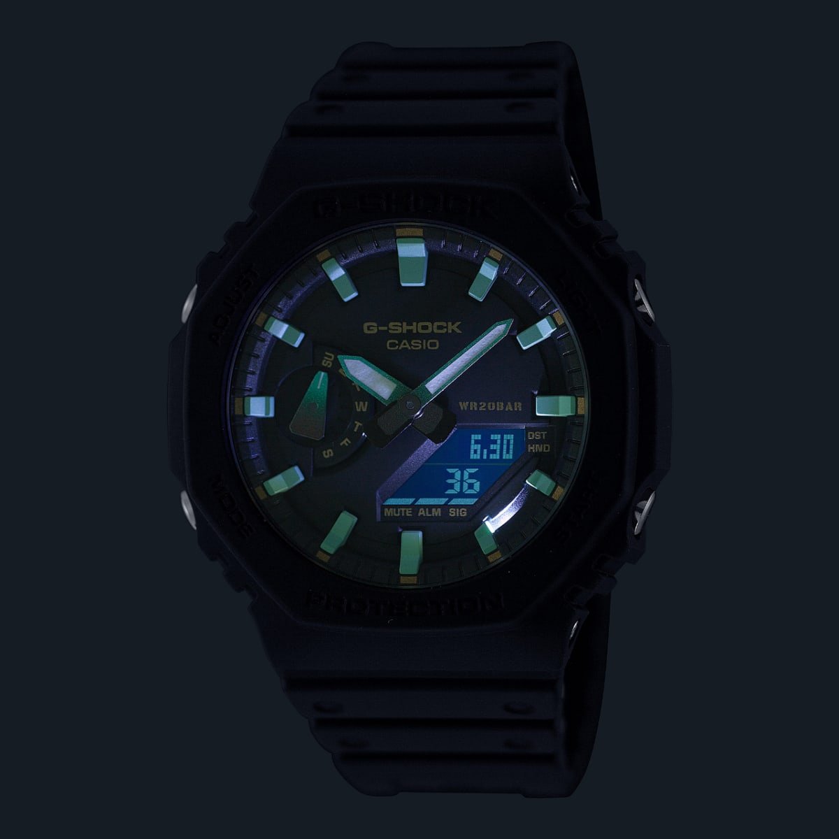 reloj G-Shock negro GA-2100RC-1A