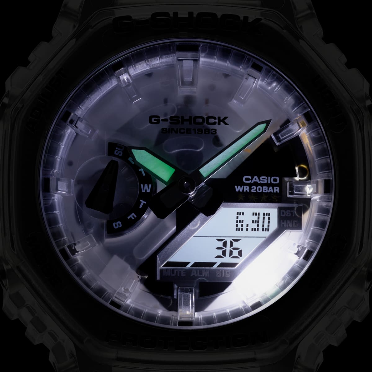 Reloj Casio G-Shock Clear Remix transparente  GA-2140RX-7A