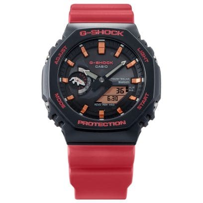frente del Reloj G-SHOCK CASIO Charles Darwin Foundation GA-B2100CD-1A4 rojo