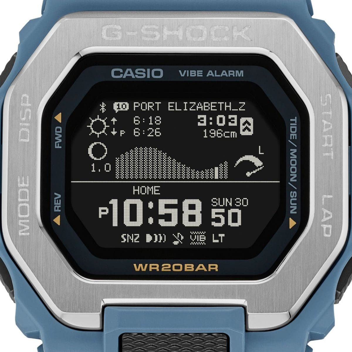 Reloj CASIO G-SHOCK GBX Natural Surf GBX-100-2A azul