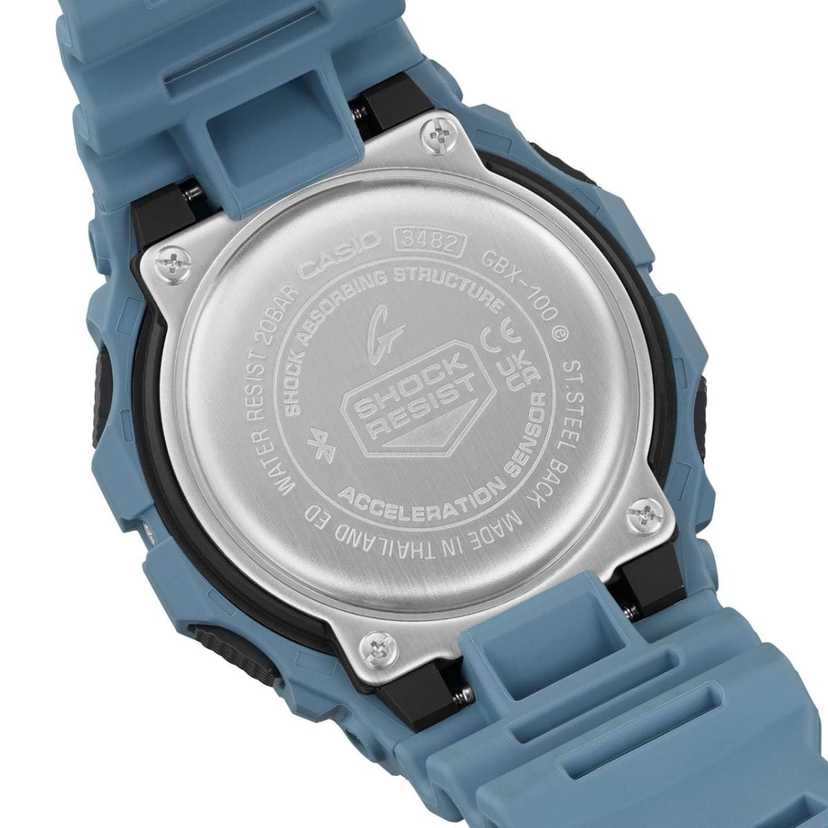 Contragrabado del Reloj CASIO G-SHOCK GBX Natural Surf GBX-100-2A azul