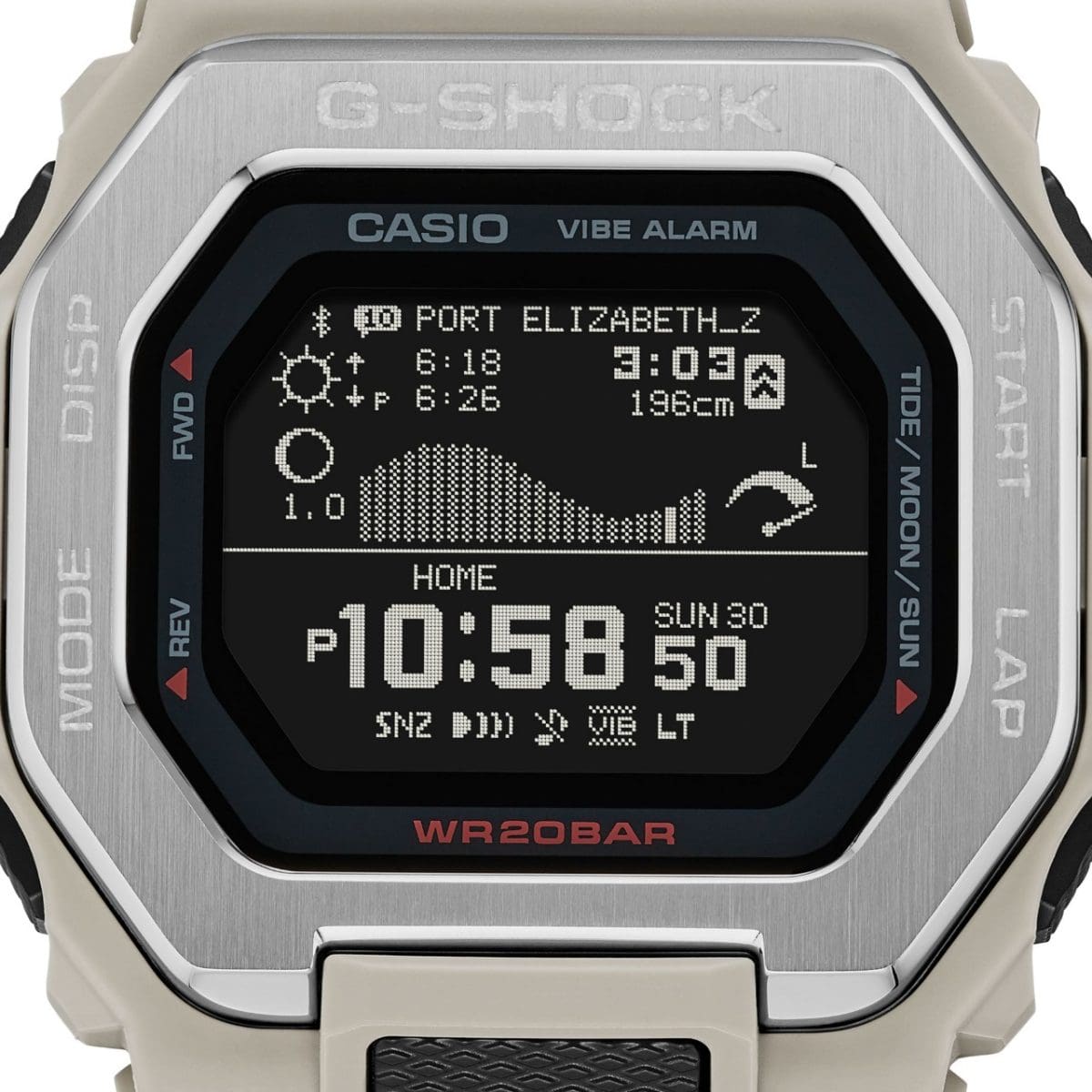 Reloj CASIO G-SHOCK GBX Natural Surf GBX-100-8A gris