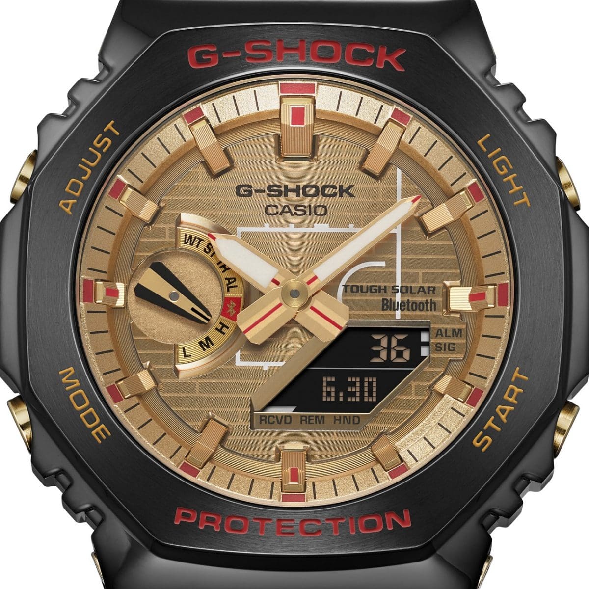 pantalla del Reloj Casio G-Shock GBM-2100RH-1A RUI HACHIMURA 