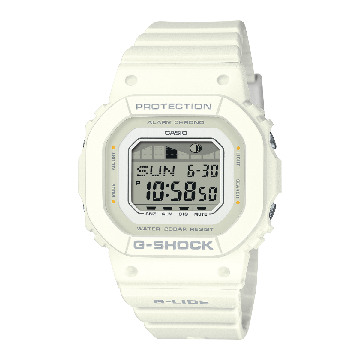 Reloj CASIO G-SHOCK Surfing with Nature GLX-S5600 blanco