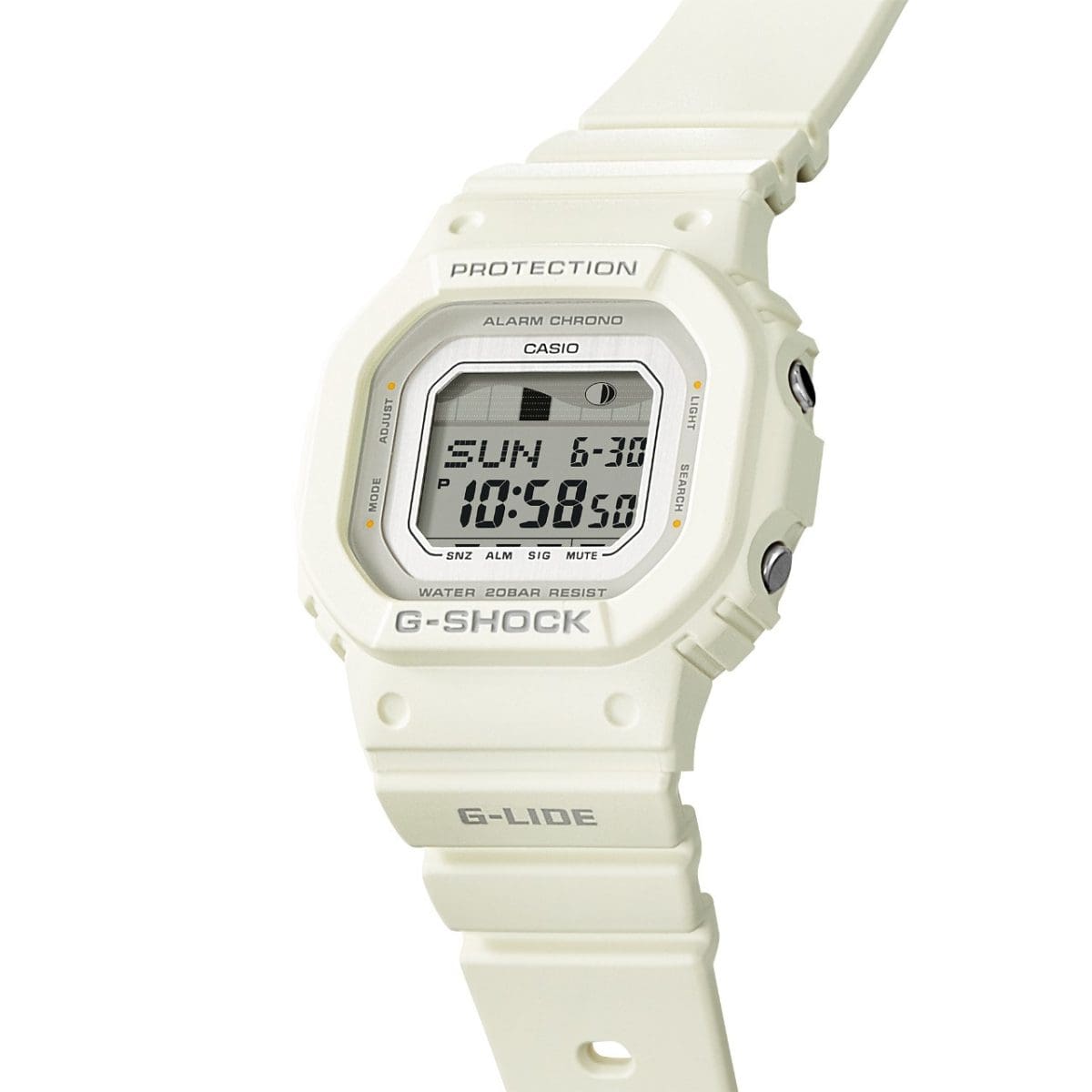 Reloj CASIO G-SHOCK Surfing with Nature GLX-S5600 blanco