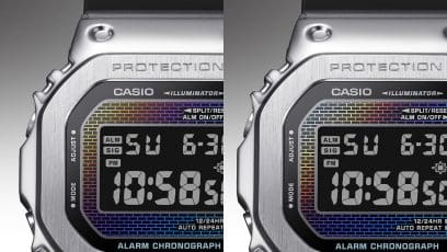 GM-5600RW-1 Todos los relojes de la línea 5600 tienen una gradación de tonos totalmente única debido a los detalles del proceso especial de deposición de vapor que siempre se le aplican al cristal.