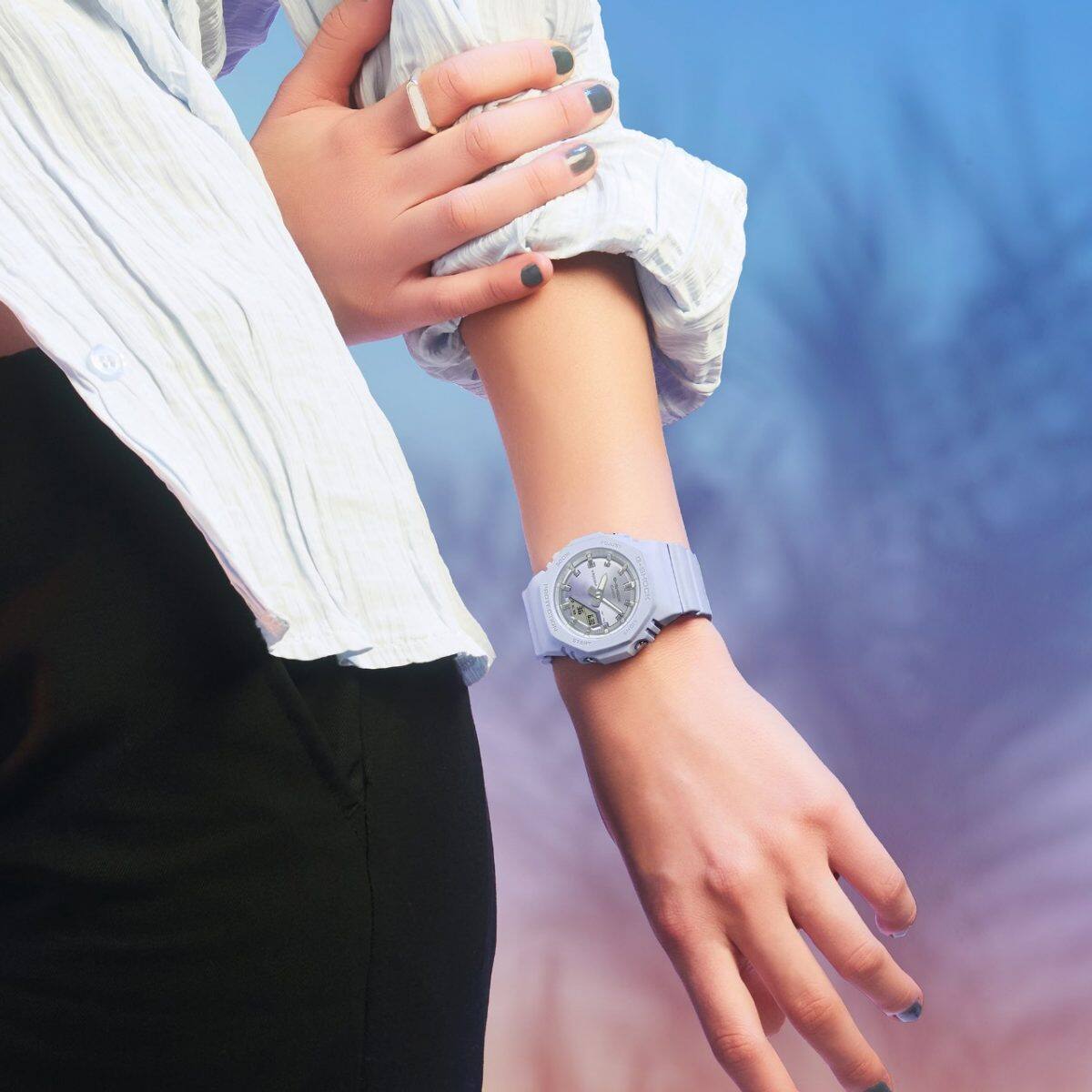 Reloj Casio G-Shock P2100 Sunset Glow GMA-P2100SG azul