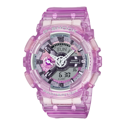 Reloj G-SHOCK VIRTUAL WORLD COLOR rosa transparente GMA-S110VW-4A