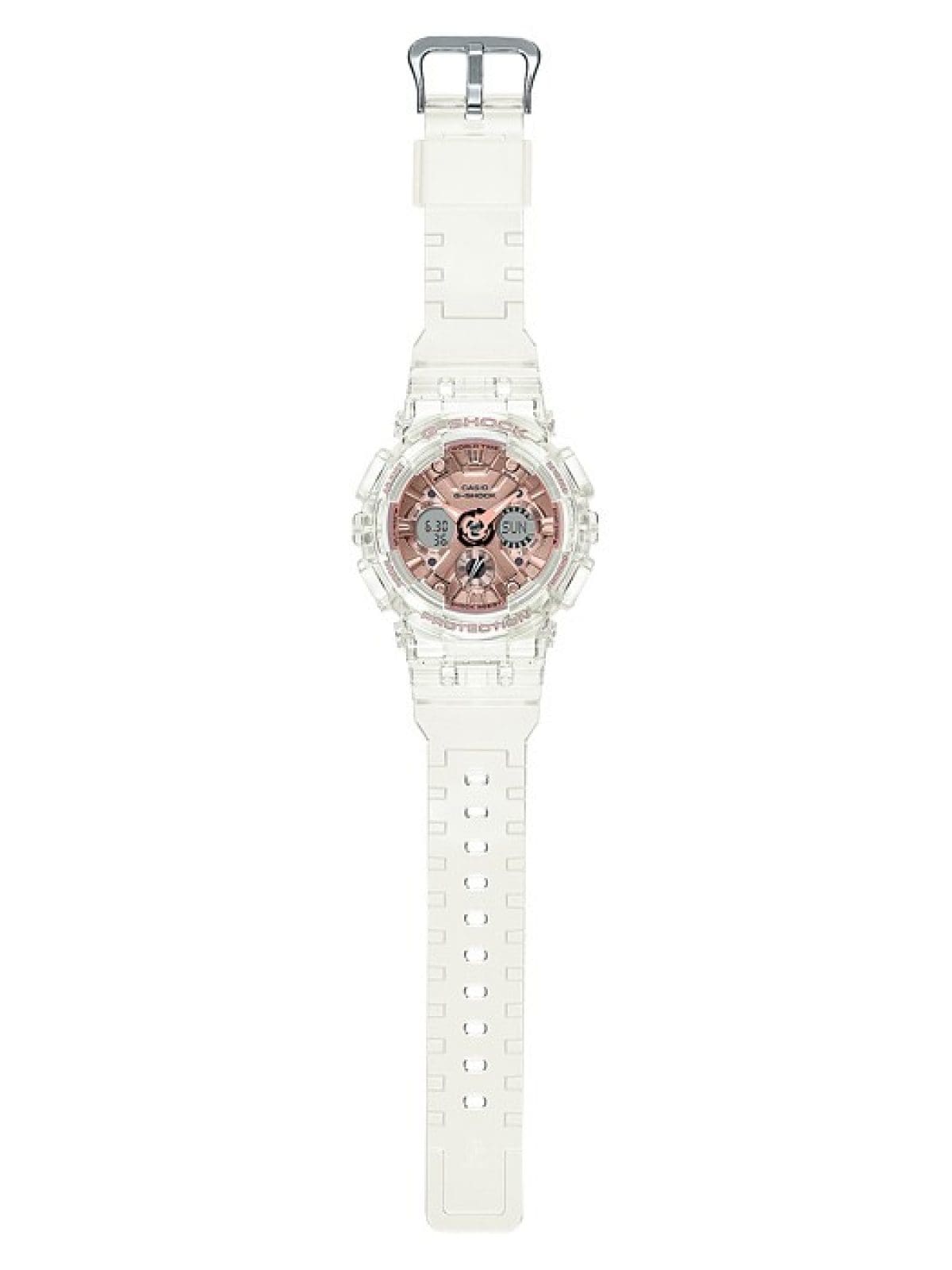 Reloj Casio G-Shock transparente mujer GMA-S120SR-7A