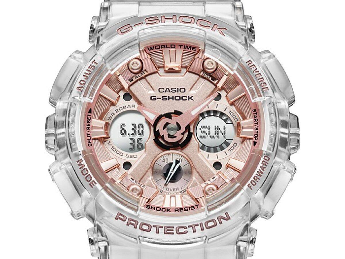 Reloj Casio G-Shock transparente mujer GMA-S120SR-7A