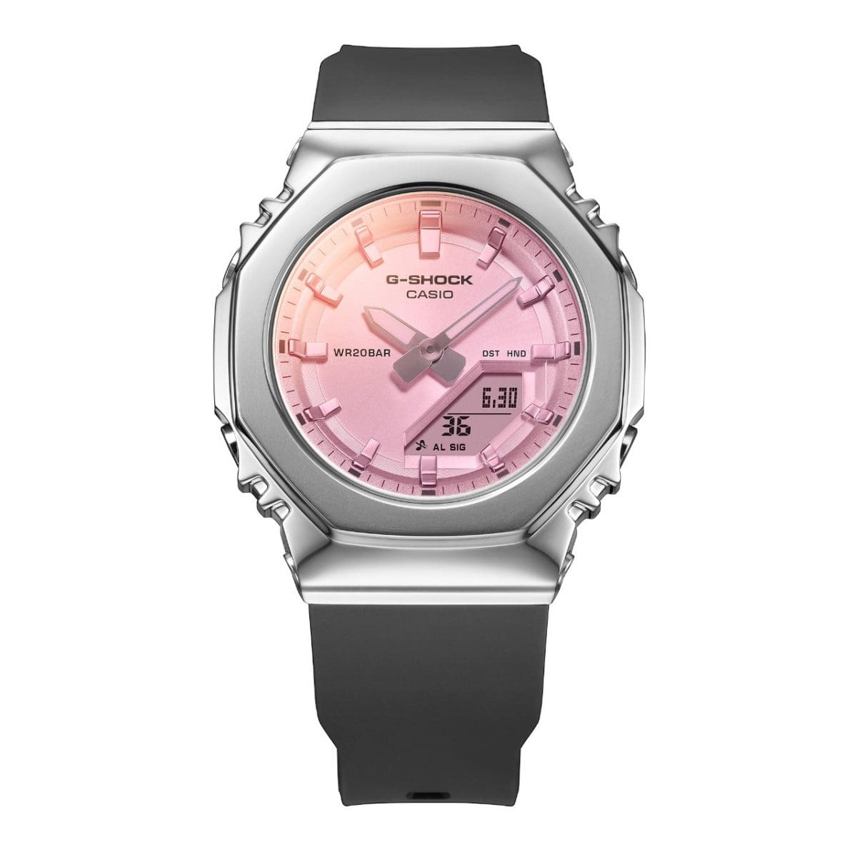 GM-S2110SR-1A: Colores veraniegos resplandecientes y bañados por el sol: Los efectos de la deposición de vapor cubren todo el cristal del reloj