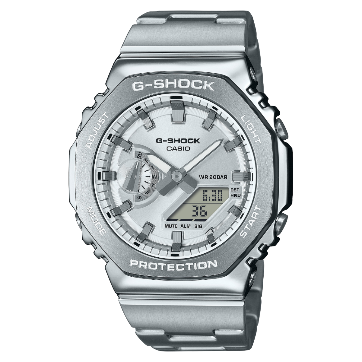 Reloj Casio G-Shock GM-2110D-7A plateado