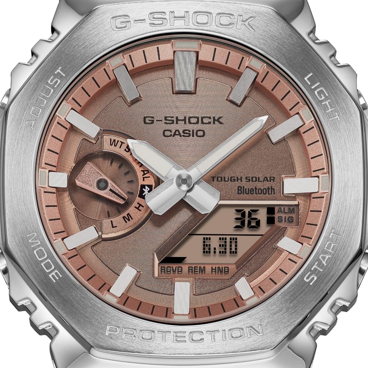 caratula del Reloj G-Shock CASIO Full metal GM-B2100AD-5ACR café