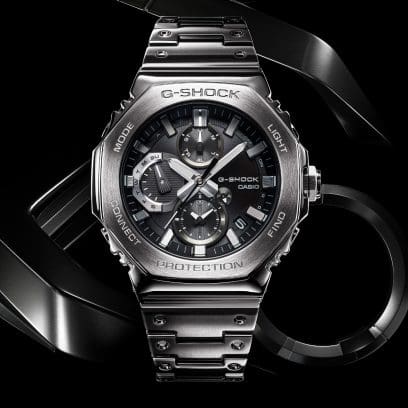 pantalla del Reloj CASIO G-Shock GMC-B2100D-1ACR plata con negro