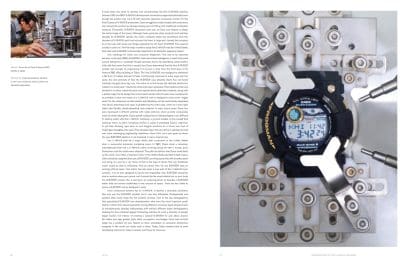 paginas internas del  Libro del 40th Aniversario de G-Shock