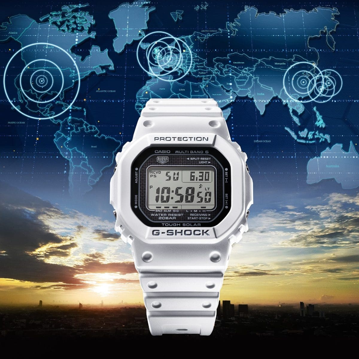 Reloj G-SHOCK CASIO Heritage Series GW-5000HS-7 blanco