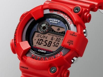 GW-8230NT-4, nuevo reloj Frogman CASIO, reloj rojo, GW-8230NT-4CR