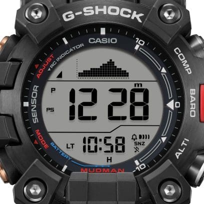 GW-9500TLC-1 Visualización del altímetro del Reloj Casio G-SHOCK Team Land Cruiser negro GW-9500TLC-1