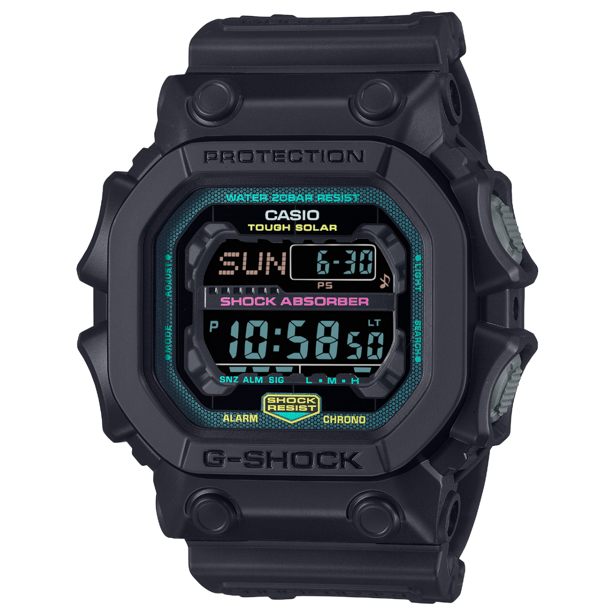 Reloj CASIO G-SHOCK MULTI FLUORESCENT NEGRO DIGITAL GX-56MF-1