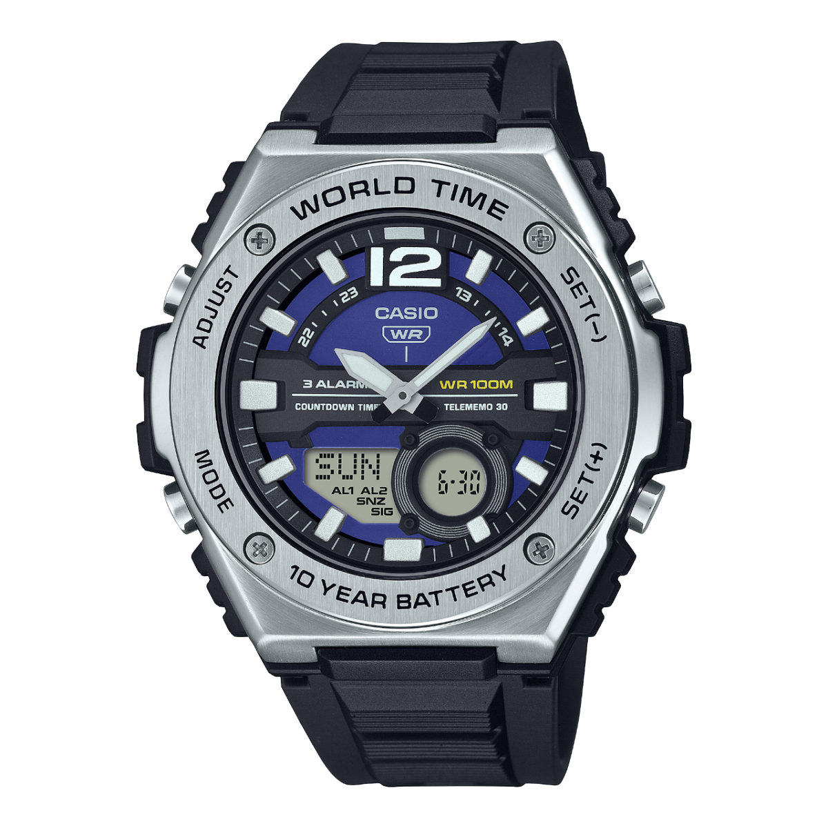 Reloj Casio MWQ100 SS COVER Azul MWQ-100-2AV