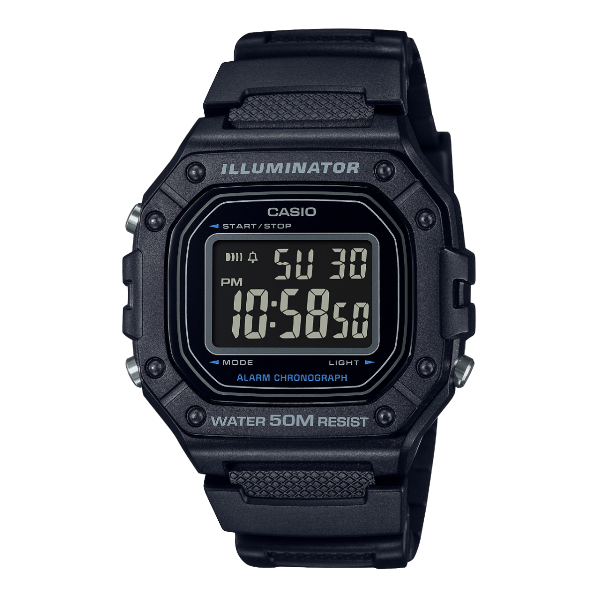W-218H-1BV DIGITAL Negro CASIO