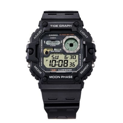 Reloj CASIO WS-1700H-1A TIDE X SQUARE negro
