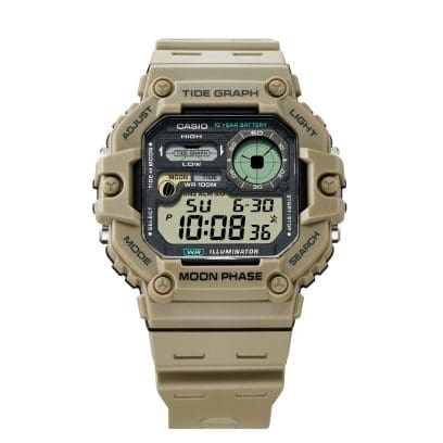 Reloj CASIO WS-1700H-5A TIDE X SQUARE beige