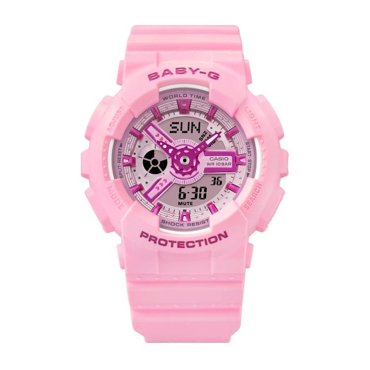 Casio BABY-G BA-110YK-2AER - Orologio Analogico-Digitale Donna, Blu, Resistente 10 Bar