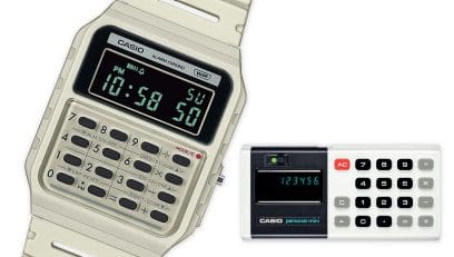 CA-53WB-1B Design and colors pay homage to Casio Mini calculators