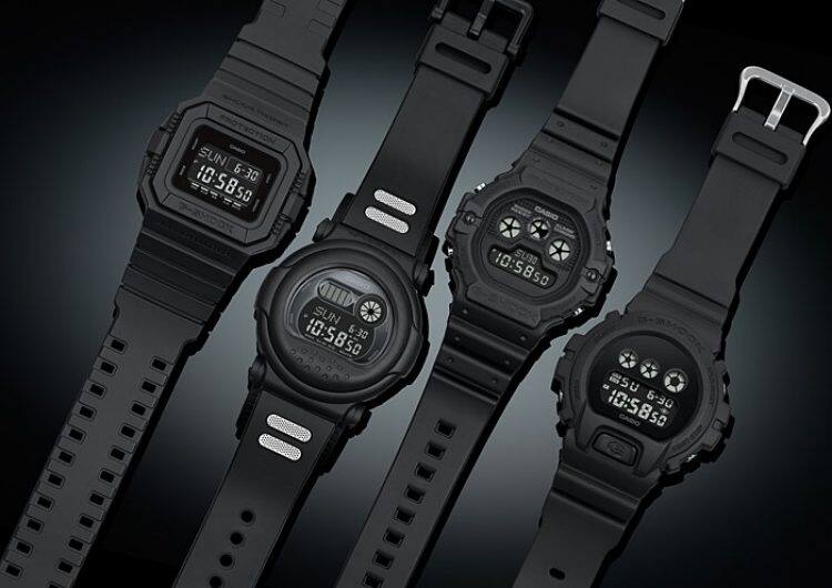 g shock flat black