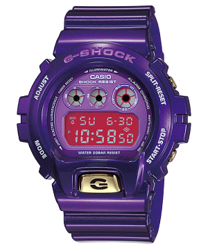 G-SHOCK DW-6900CC-6JF パープル Casio G-Shock DW-6900CC-6JF Purple Digital Crazy Color Watch