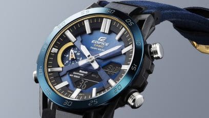 ECB-2000SS-2A  Blue with profound depth and radiantly gleaming gold for pure harmony