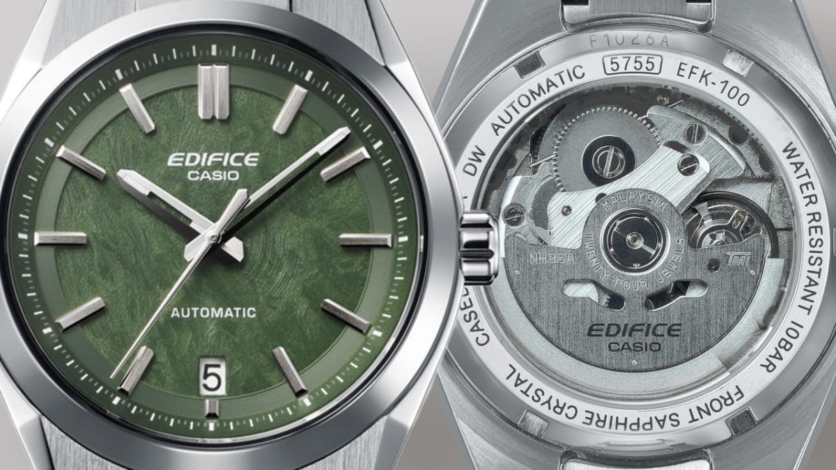 EFK-100D-3A Mechanical movement: Shown off with a see-through case back