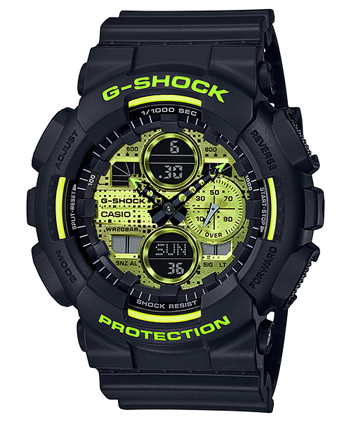 CASIO GA-140DC-1A G-SHOCK イエロー ブラックメンズ GA-140DC-1A | CASIO MALAYSIA