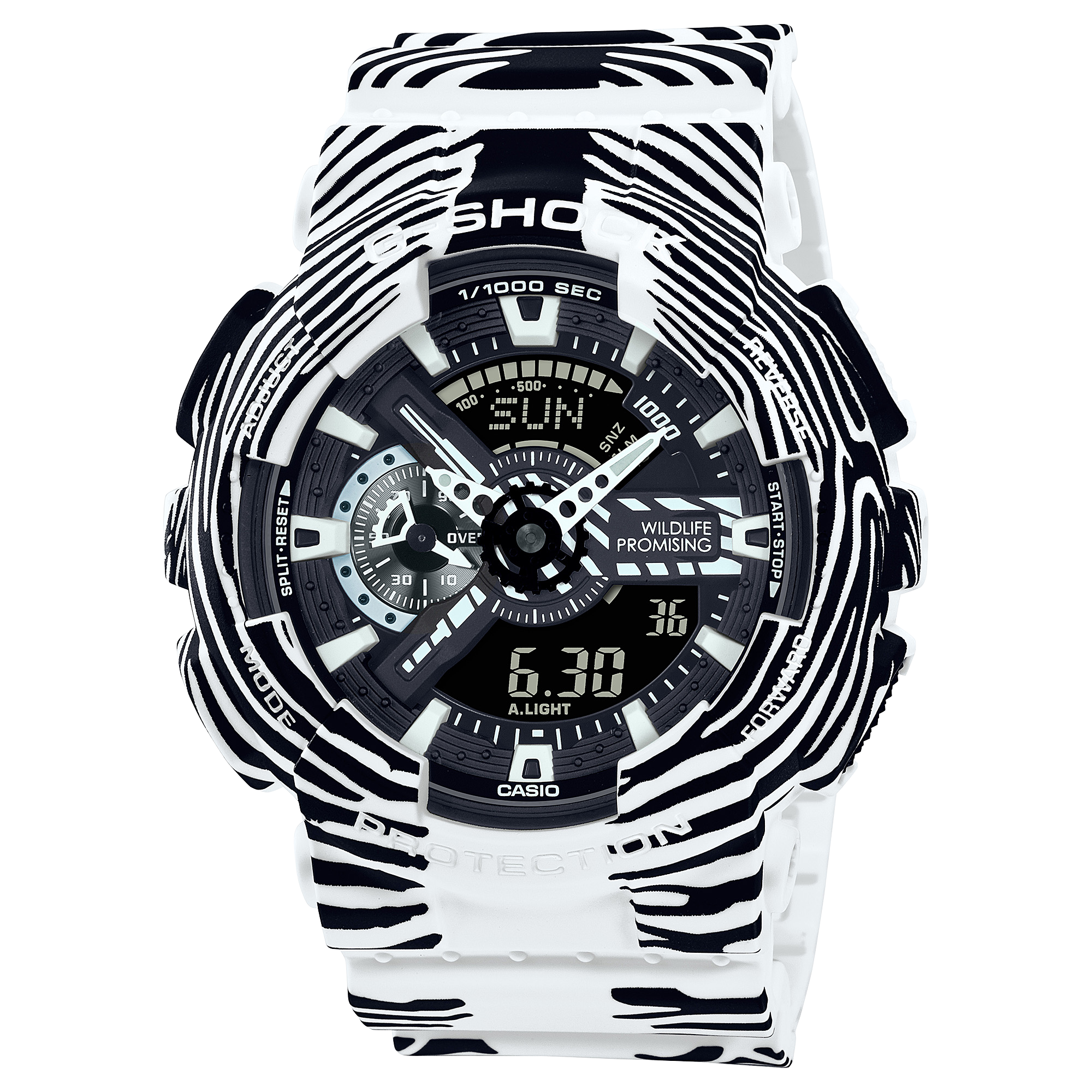 ☆☆CASIO カシオ G-SHOCK  WILDLIFE PROMISINGコラボモデル GA-110WLP-7AJR 白×黒 クォーツ 腕時計 GA-110WLP-7A.png