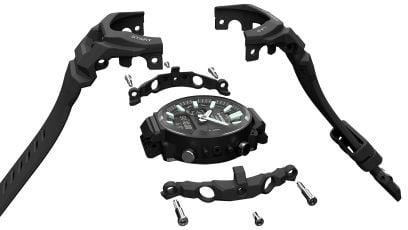 GBA-950-7A2 Integrated bezel and band: Streamlined design with a highly comfortable fit  * Image shows the GBA-950-1A