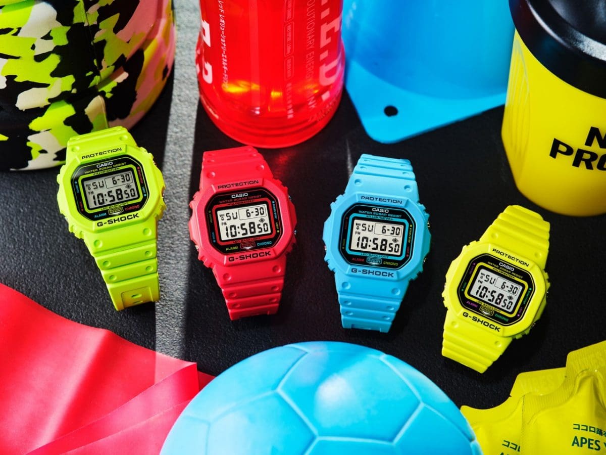 From left: DW-5600EP-9, DW-5600EP-4, DW-5600EP-2, GMD-S5600EP-9