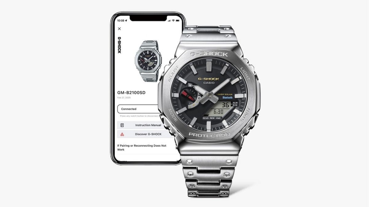 GM-B2100SD-1C Solar-powered timekeeping with Bluetooth® for enhanced accuracy and reliability