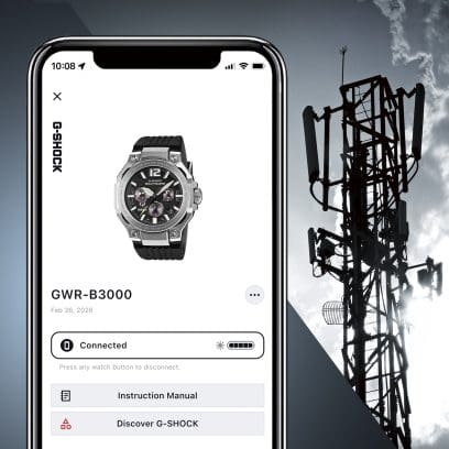 GWR-B3000A-2A Solar-powered timekeeping with radio control and Bluetooth® connectivity  * Image shows the GWR-B3000-1A
