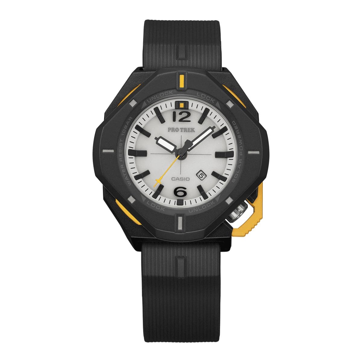 PRJ-01-1 45-degree turn of the rotary guard bezel